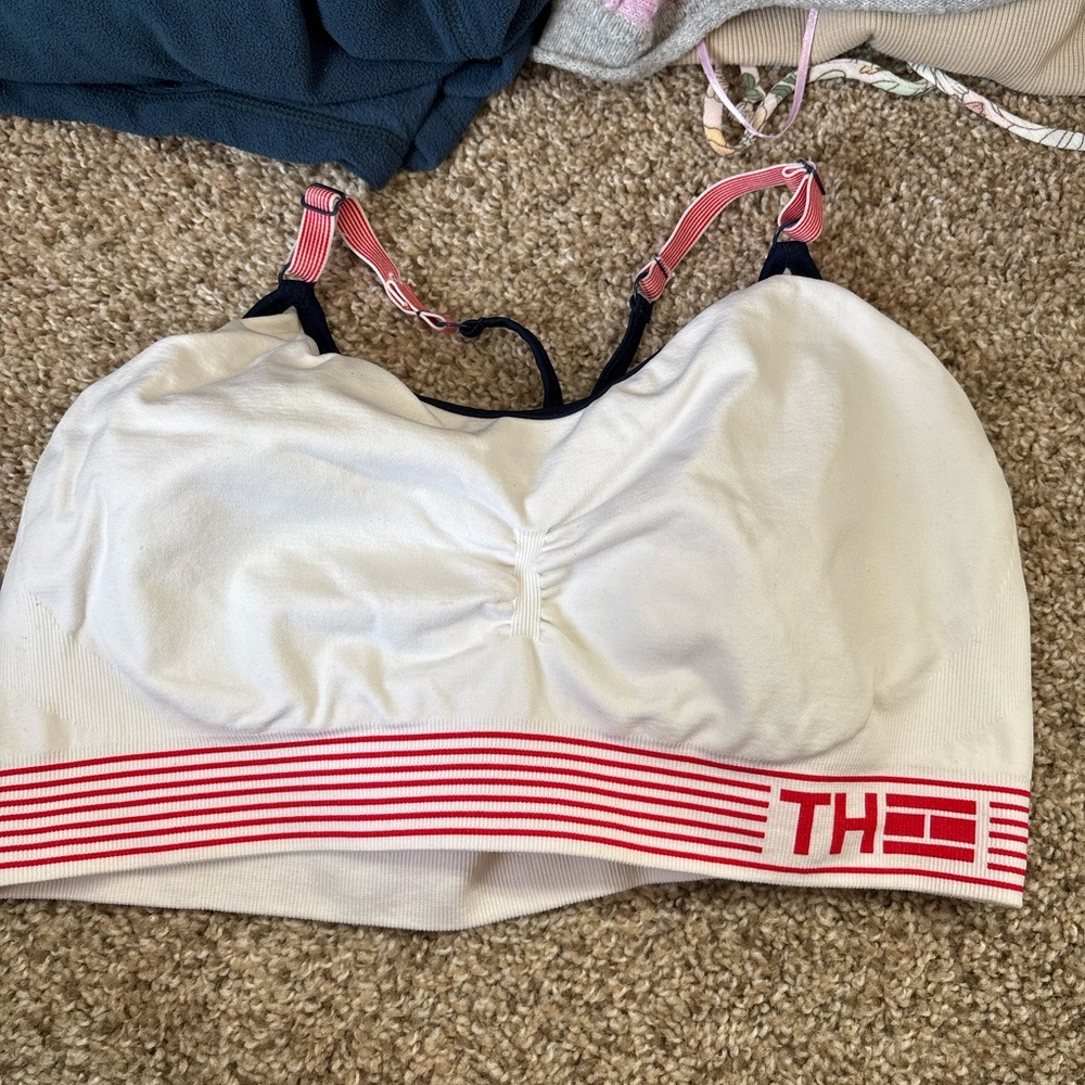 Tommy Hilfiger Sport White and Red Bra